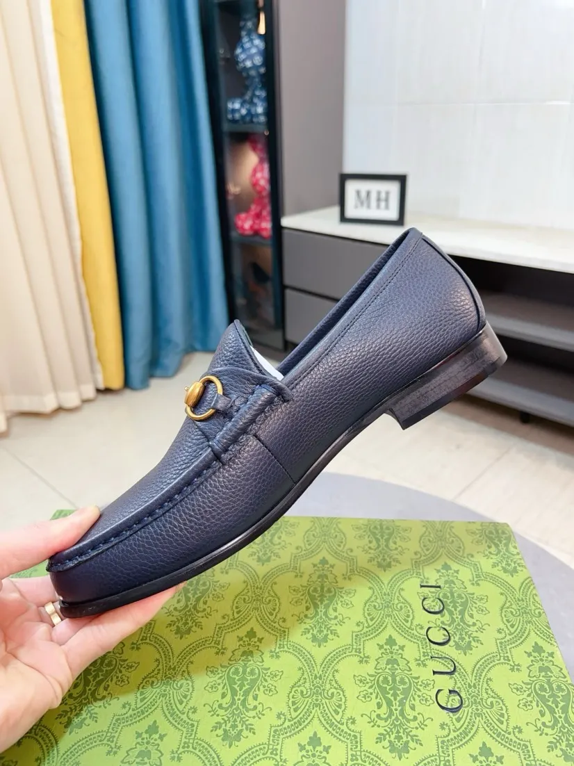 Men's Men's Shoes💰560🌹🌹[GUCCI] Gucci leather shoes are the most popular classic. Synchronized with the official website, the upper is made of Italian first-layer cowhide ➕cowhide lining, with unique brand and unique craftsmanship. Highlighting the hot style of the new year. Stop hesitating, stop wandering, get it now. Number: 38--44